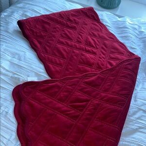 72" Red Quilted table runner
